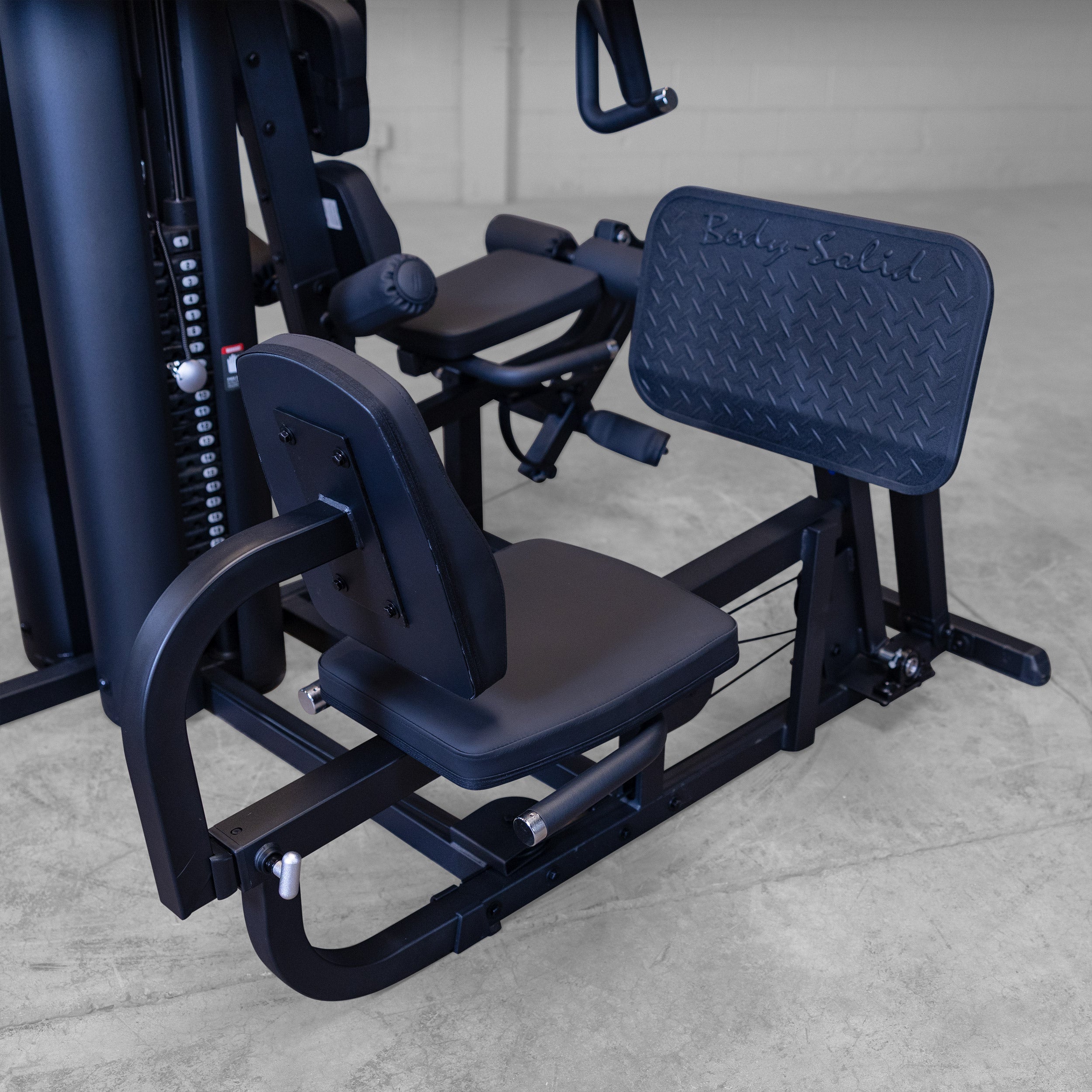 Body-Solid G9B premium leg press station with adjustable seat and oversized footplate