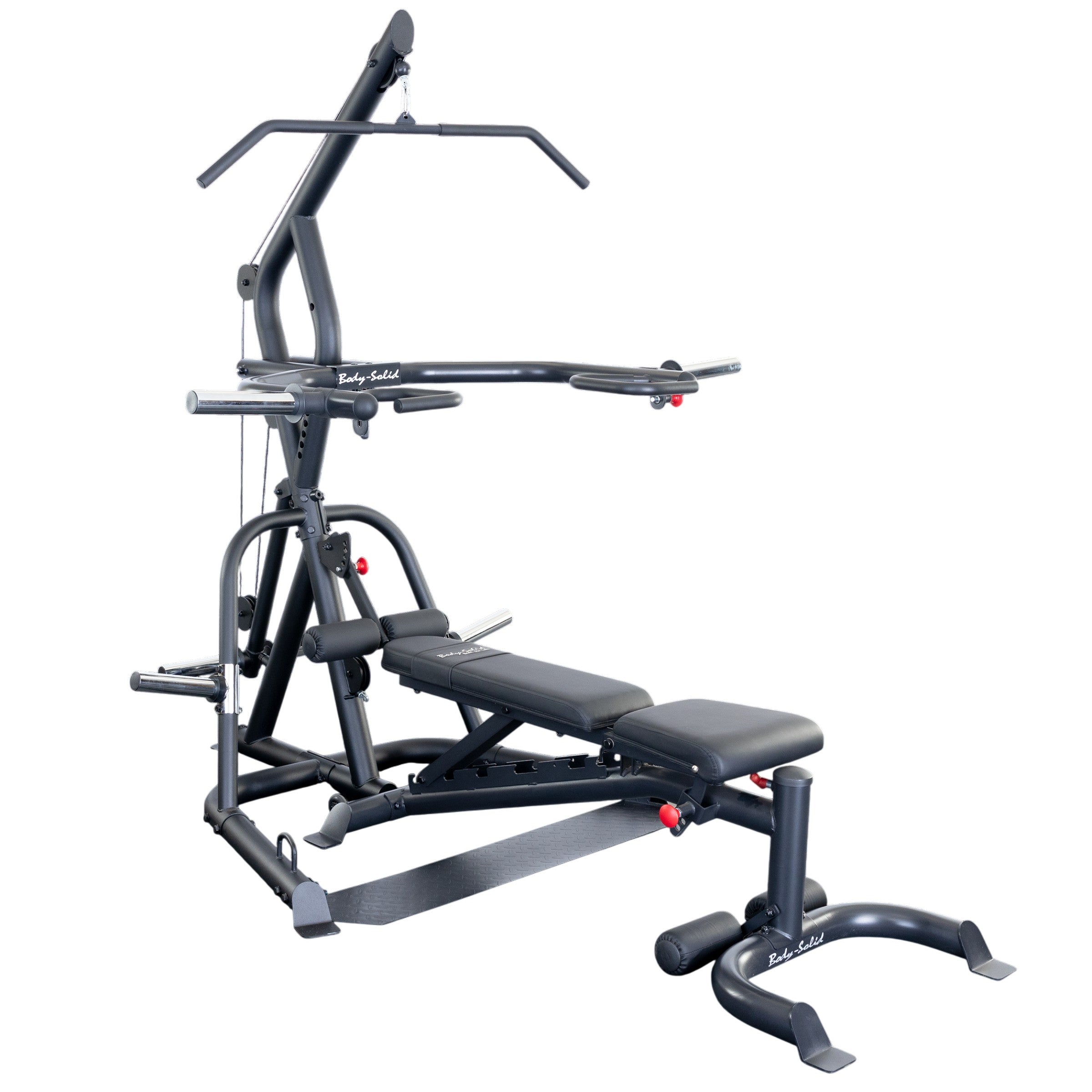 Body-Solid GLGS100BP4 Corner Leverage Gym package with GFID100B adjustable weight bench