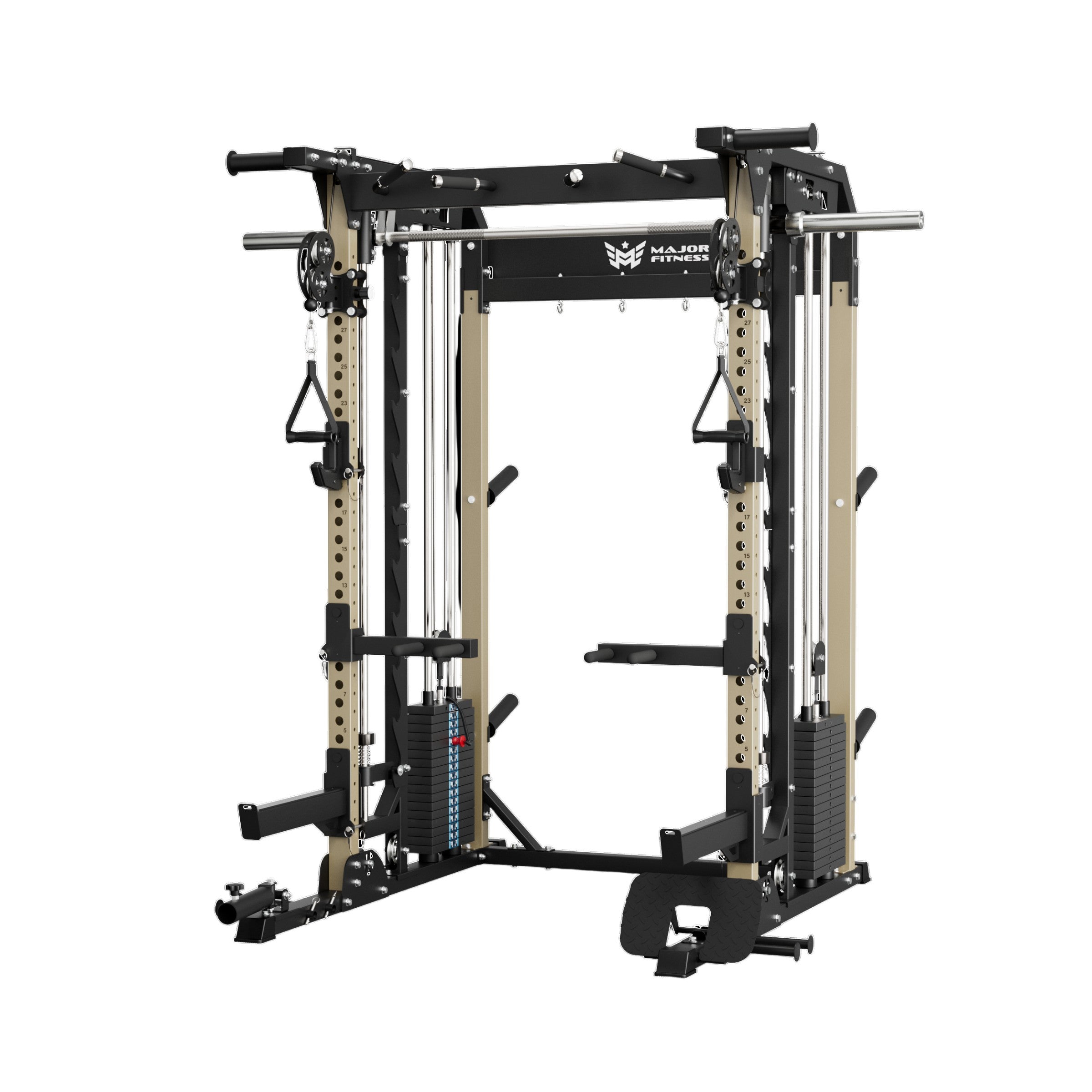 Major Fitness B52 Pro Recon Desert all in one smith machine home gym with dual pulley functional trainer