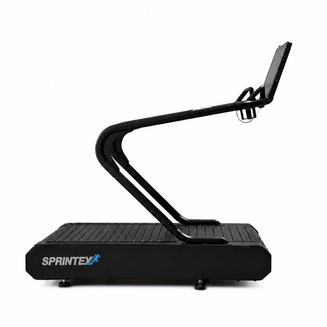 Sprintex Z70 premium slat belt treadmill with integrated biofeedback, Virtual Runs, and self-powered curved slat belt technology