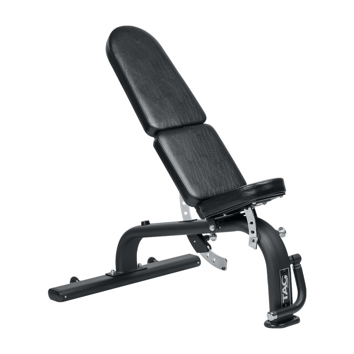 TAG Fitness BNCH-FID Adjustable Flat Incline Decline Weight Bench Black