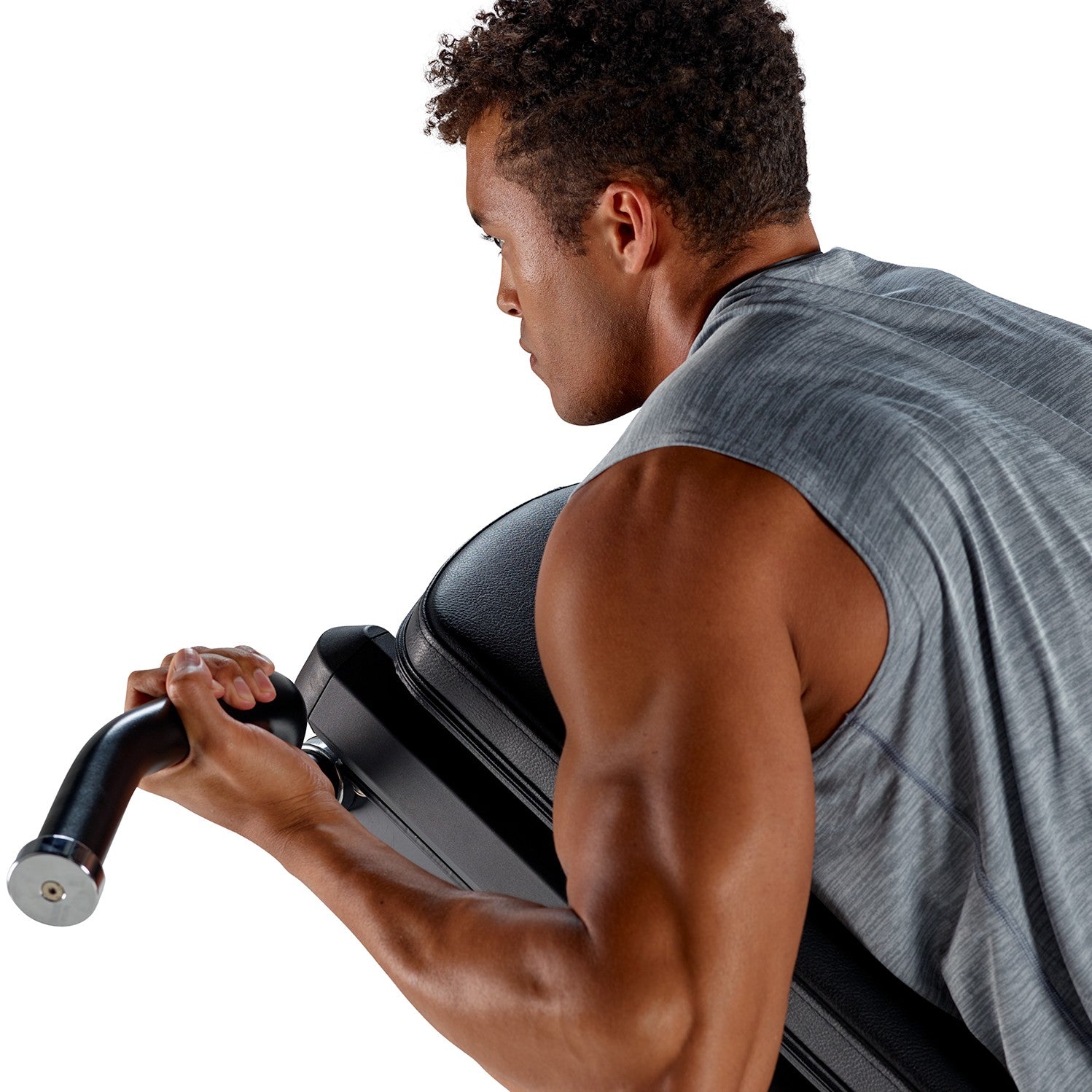 Person performing an assisted chin-up exercise on the Total Gym ELEVATE Pull Up bodyweight resistance trainer