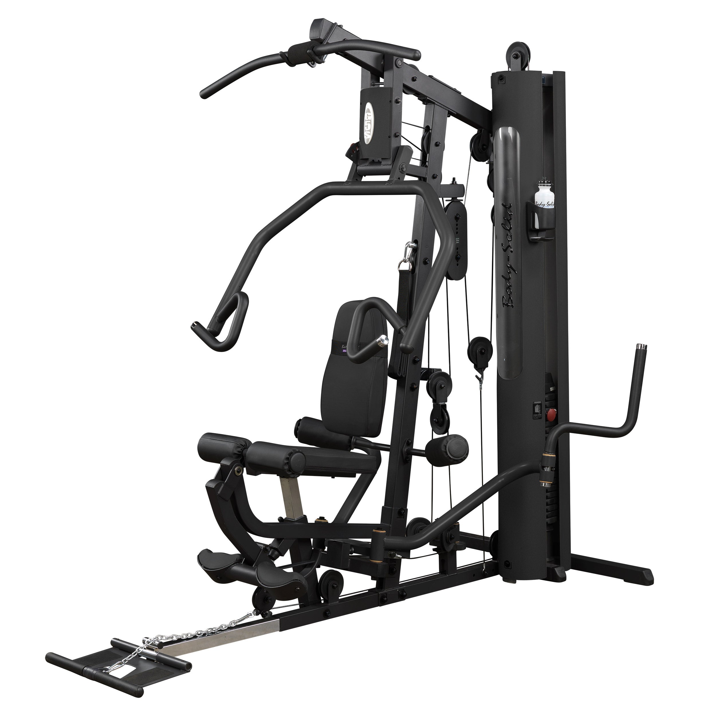 Body-Solid G5B multi station home gym with dual weight stacks and premium strength training stations on white background