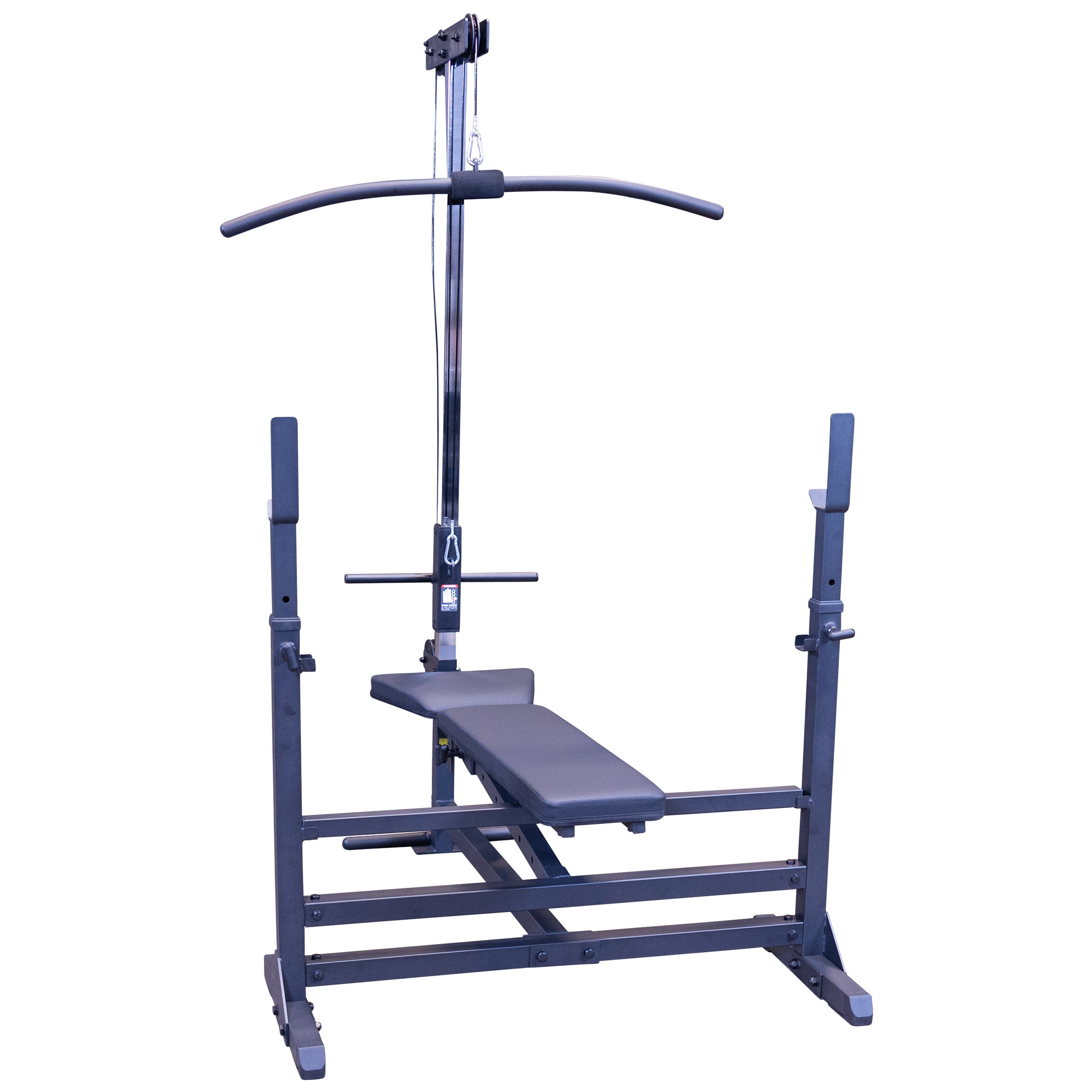 Body-Solid GDIB46LP4 PowerCenter Combo Bench Package with lat pulldown and low pulley attachment