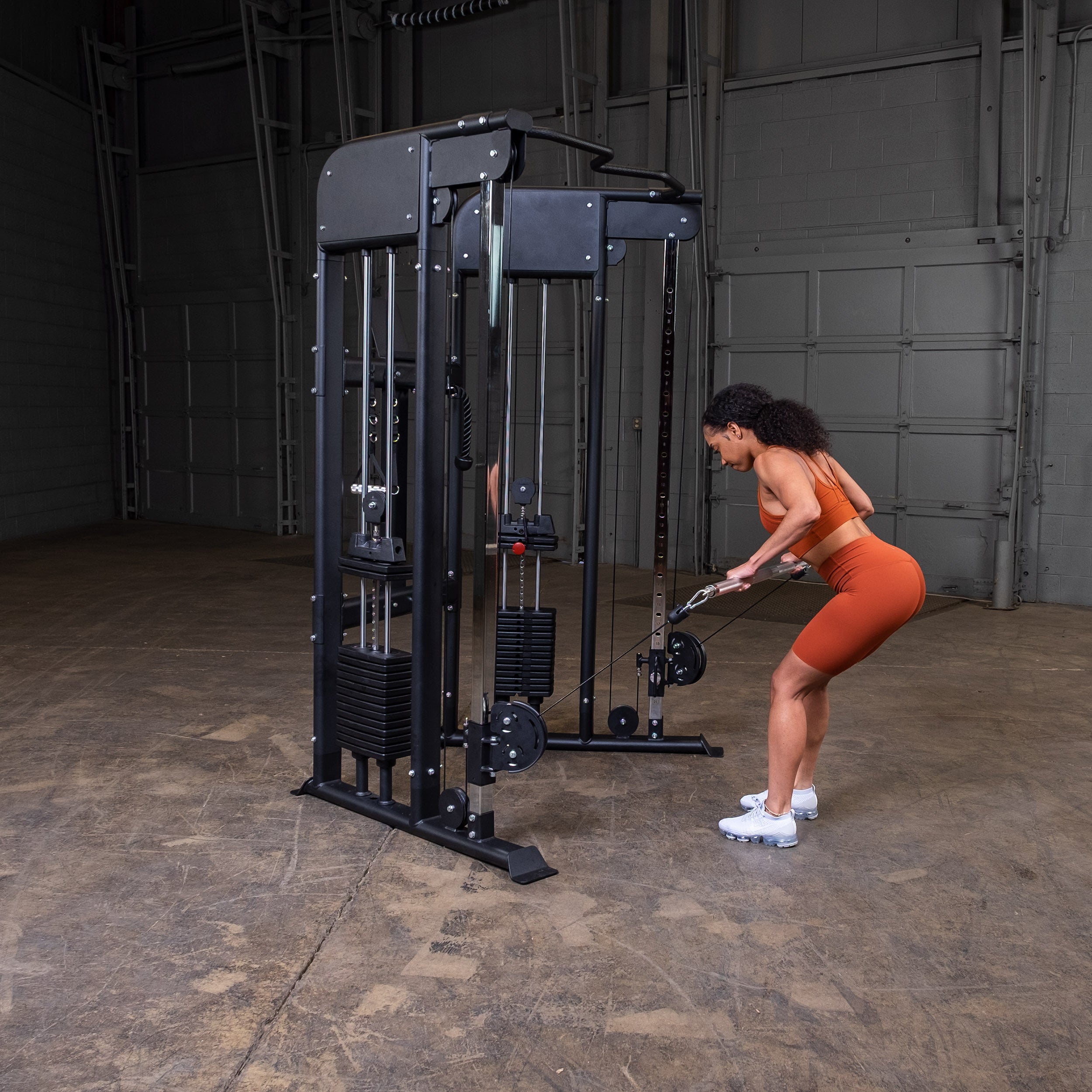 Body-Solid GFT100 functional trainer cable row exercise