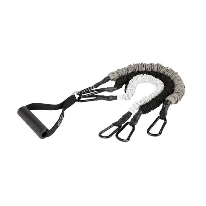 Resistance bands set with handle included with FITBENCH Studio home gym bench