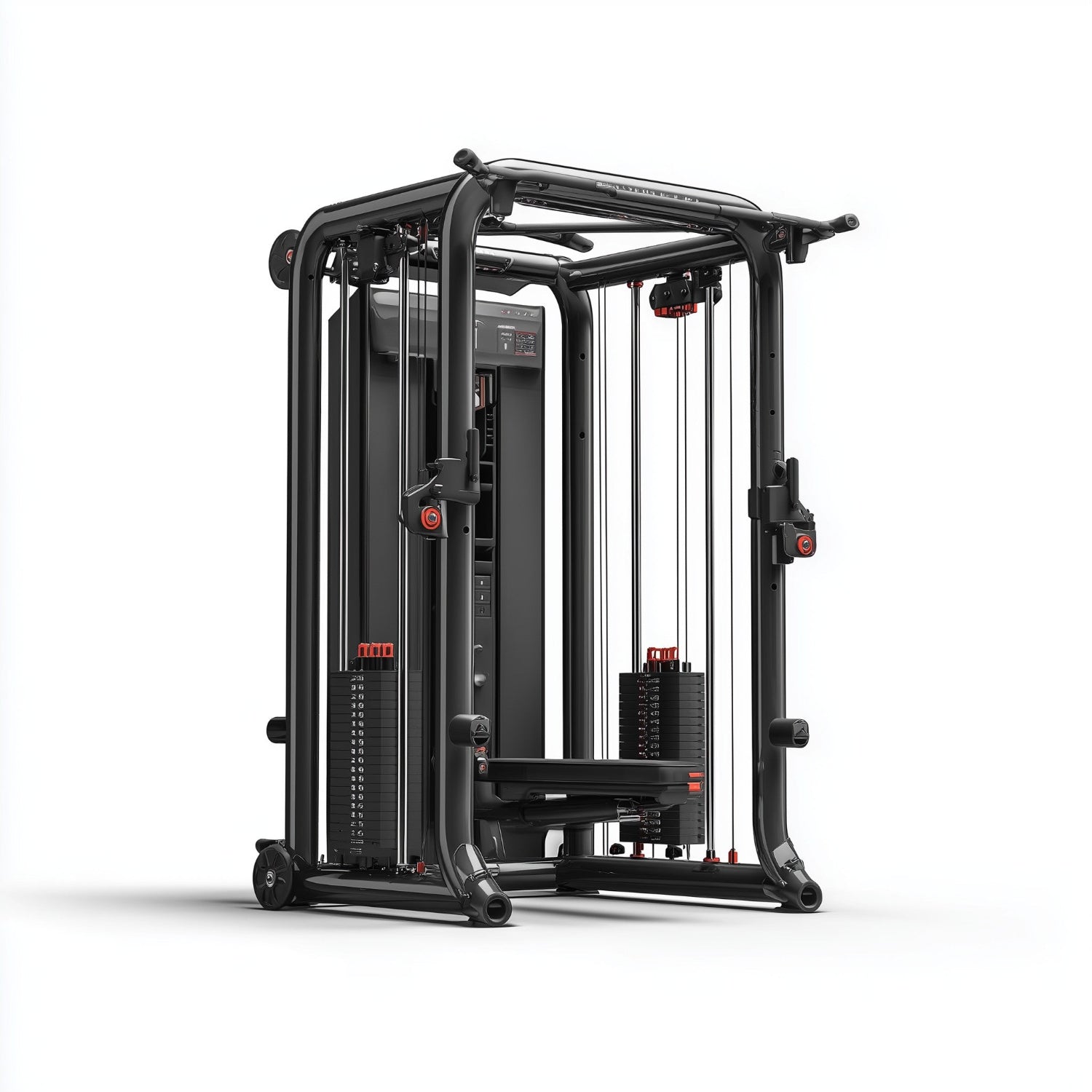 Modern strength training equipment and functional trainer for luxury home gyms by Health Equipped Home