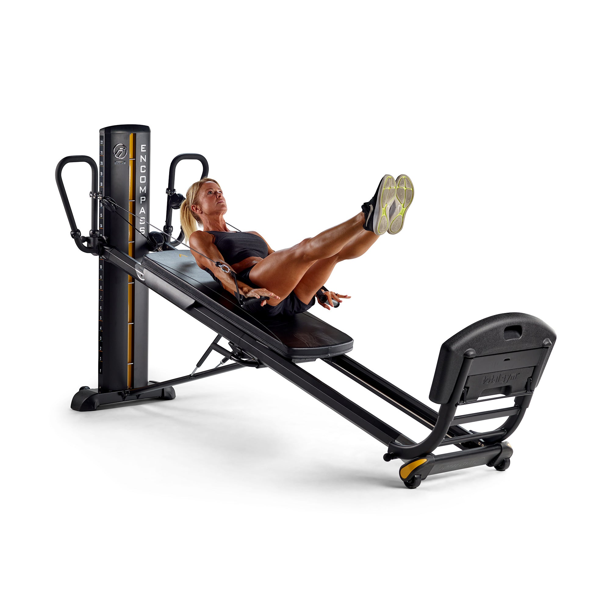 Core and leg workout on Total Gym ELEVATE Encompass home gym