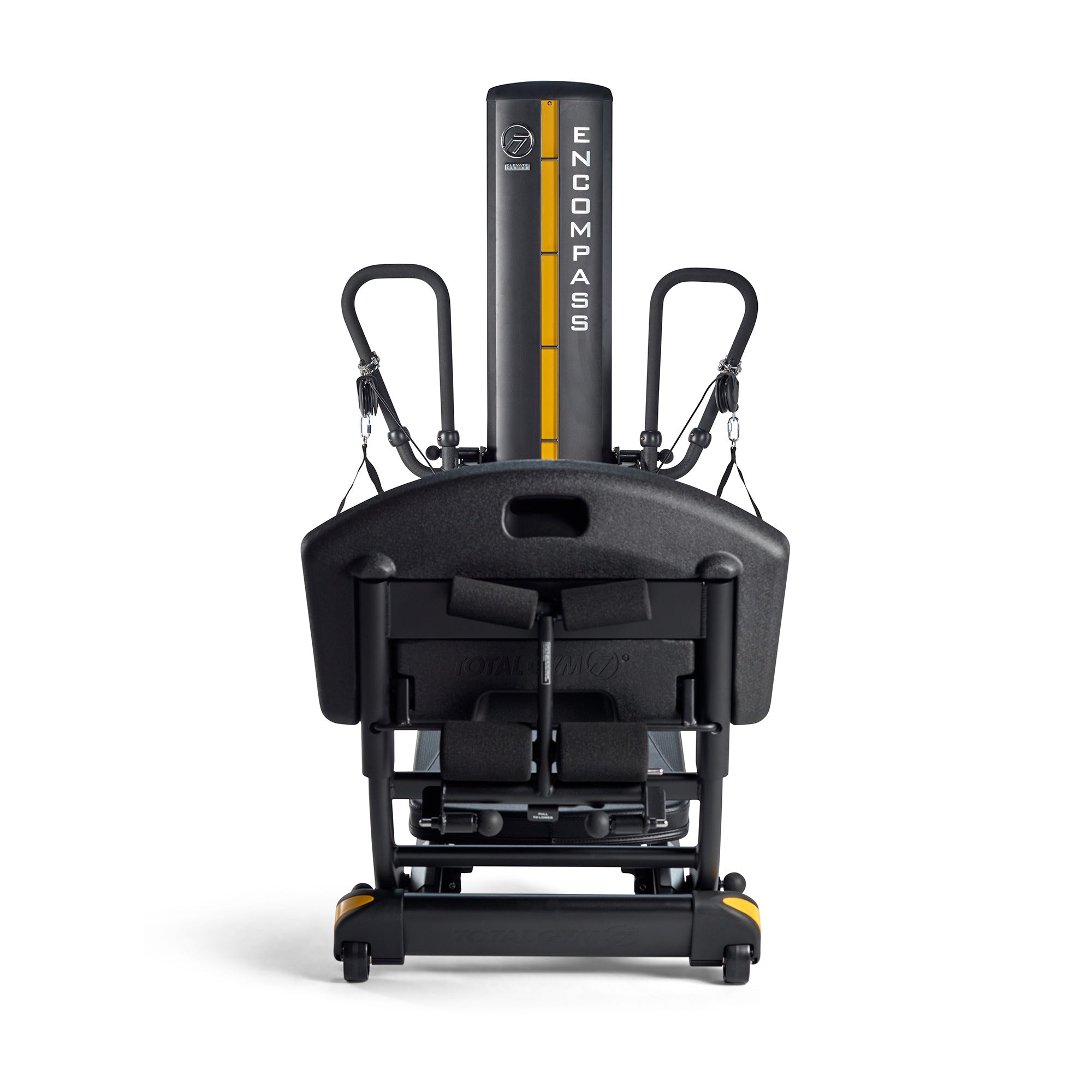 Front view of Total Gym ELEVATE Encompass full body home gym machine