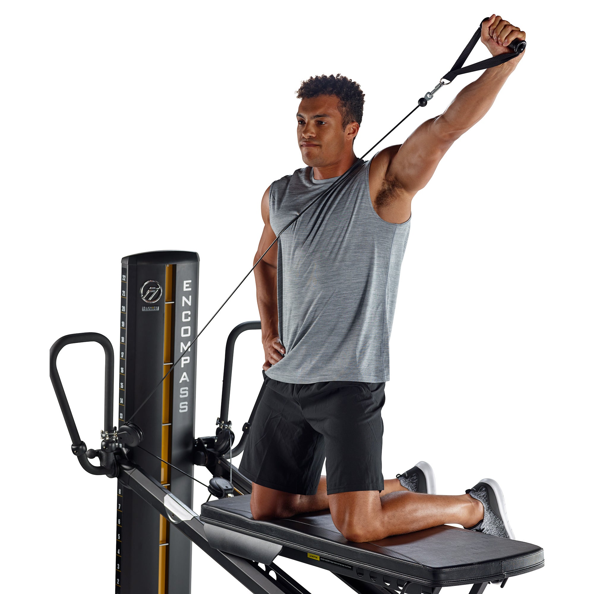 Shoulder workout using Total Gym ELEVATE Encompass home gym