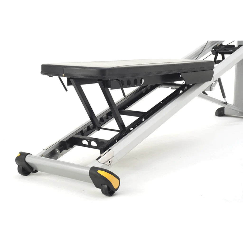 Adjustable glideboard on the Total Gym GTS bodyweight training system for customizable exercise positioning and enhanced workout comfort