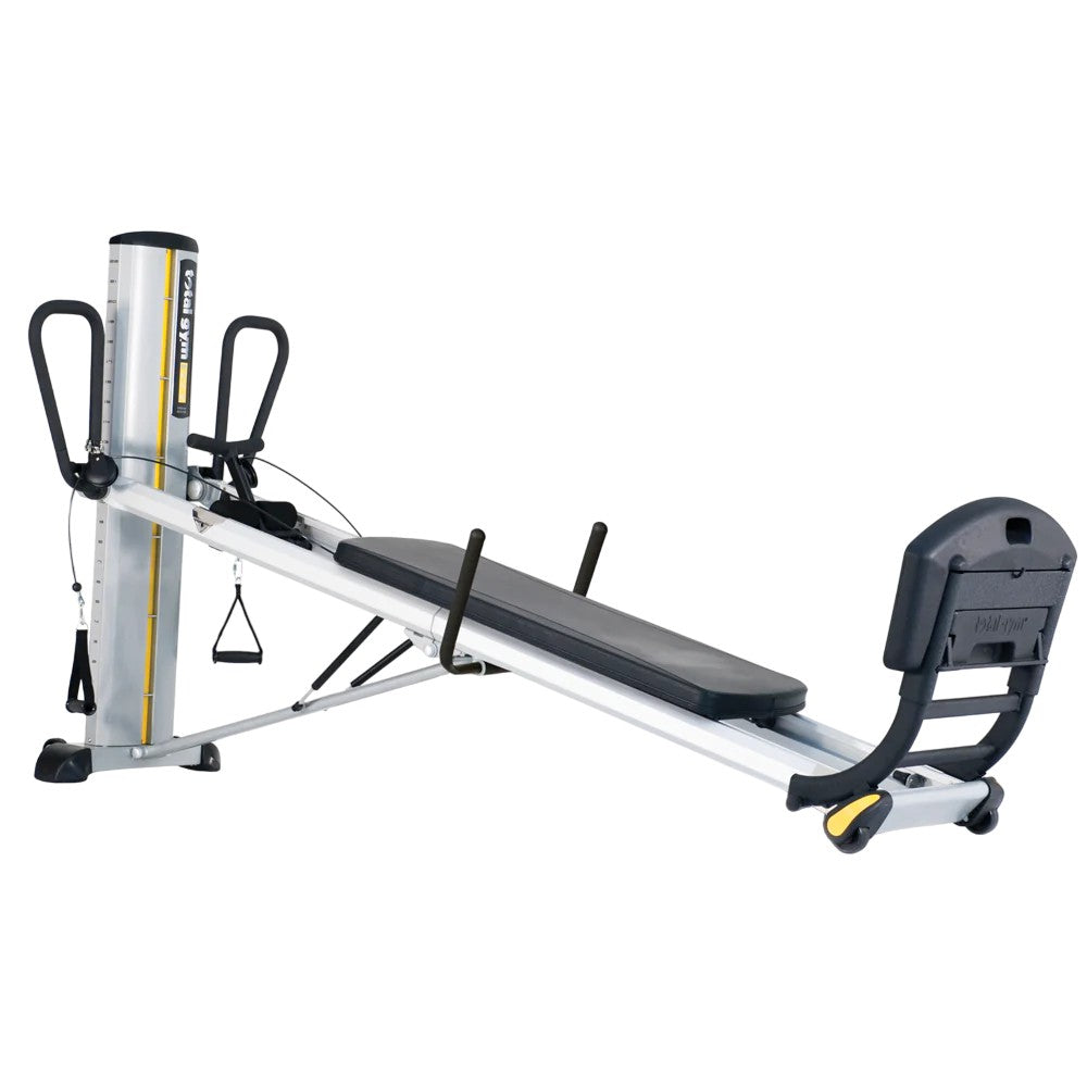 Total Gym GTS commercial bodyweight training system with adjustable glideboard, LAT bars, and pulley system for full body workouts